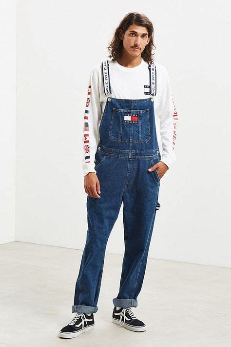 tommy hilfiger jean overalls.